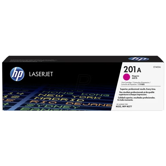 CF403A Lézertoner Color LaserJet Pro M252, M277 nyomtatóhoz, HP 201A, magenta, 1,4k CF403A Lézertoner Color LaserJet Pro M252, M277 nyomtatóhoz, HP 201A, magenta, 1,4k