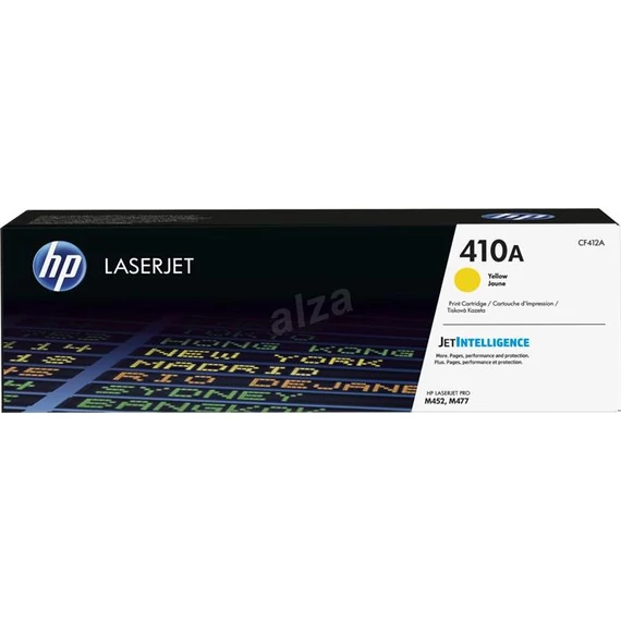 CF412A Lézertoner ColorLaserJet M452/477 nyomtatókhoz, HP 410A, sárga, 2,3k CF412A Lézertoner ColorLaserJet M452/477 nyomtatókhoz, HP 410A, sárga, 2,3k
