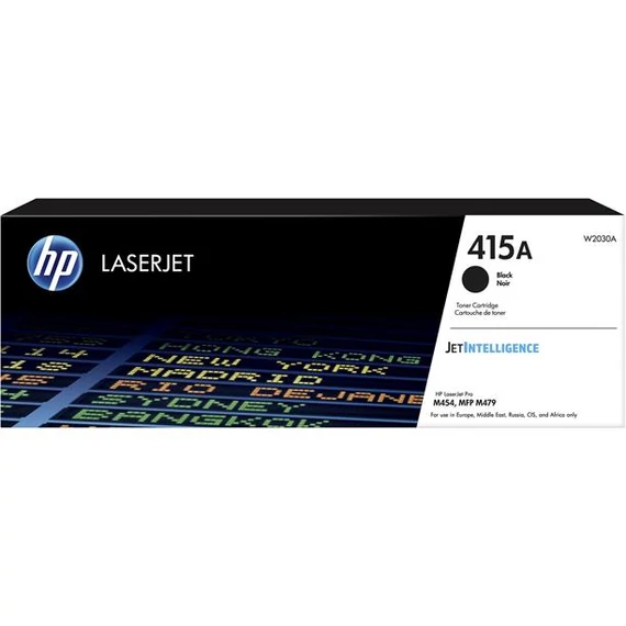 W2030A Lézertoner Color LaserJet Pro M454, MFP M479 nyomtatókhoz, HP 415A, fekete, 2,4k