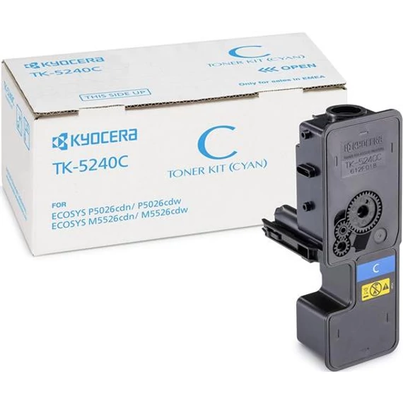 TK5240 Lézertoner M5526CDN, 5526CDW, P5026CDN, 5026CDW nyomtatókhoz, KYOCERA, cián, 3k