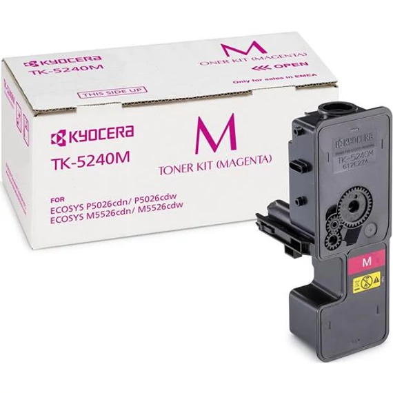 TK5240 Lézertoner M5526CDN, 5526CDW, P5026CDN, 5026CDW nyomtatókhoz, KYOCERA, magenta, 3k