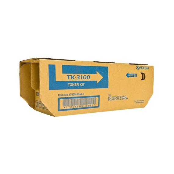 TK3100 Lézertoner FS 2100D, FS2100DN nyomtatókhoz, KYOCERA, fekete, 12,5k