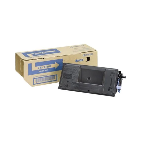 TK3160 Lézertoner P3045dn, 3050dn, 3055dn, 3060dn nyomtatókhoz, KYOCERA, fekete, 12,5k