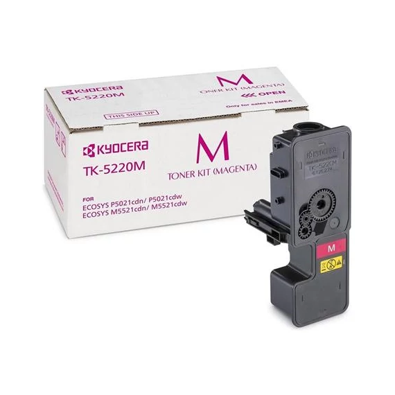 TK5220M Lézertoner P5021cdn, P5021cdw, M5521cdn, M5521cdw nyomtatókhoz, KYOCERA, magenta, 1,2k