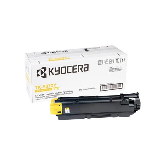 TK5370Y Lézertoner ECOSYS MA3500cifx, MA3500cix nyomtatókhoz, KYOCERA, sárga, 5K