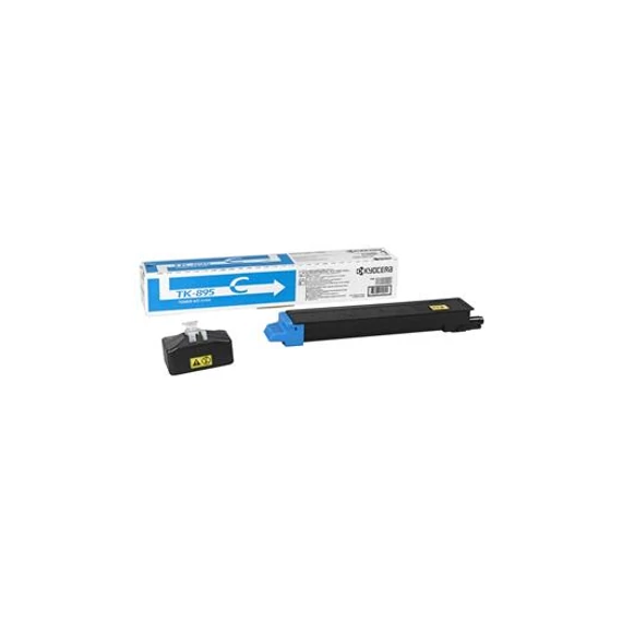 TK895C Lézertoner FS C8020MFP, C8025MFP nyomtatókhoz, KYOCERA, cián, 6k