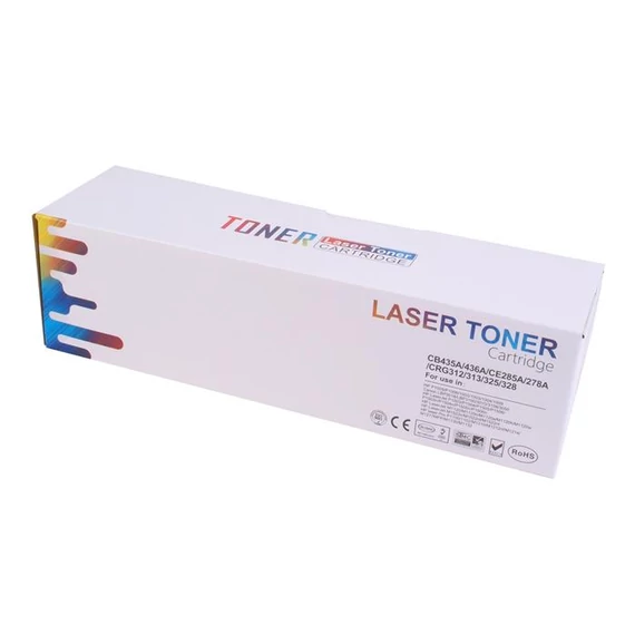 CB435A/CB436A/ CE285A /CRG725 lézertoner, univerzális, TENDER®, fekete, 2k