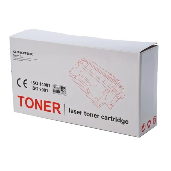 CE505X/CF280X/CRG719 lézertoner, univerzális, TENDER®, fekete, 6,9k