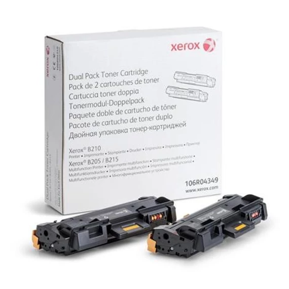106R04349 Lézertoner B205, B210, B215 nyomtatókhoz, XEROX, fekete, 2*3k