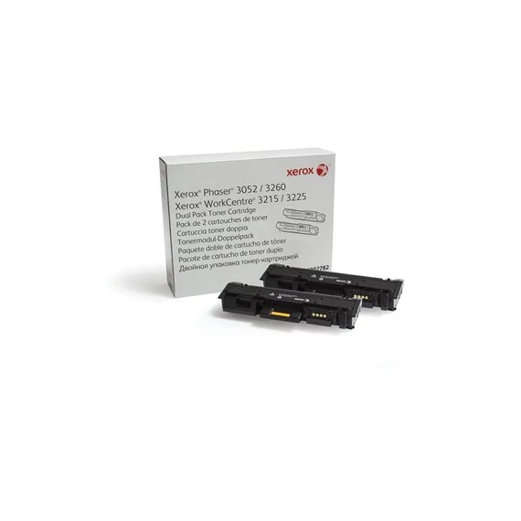 106R02782 Lézertoner WorkCentre 3225, 3215 nyomtatóhoz, XEROX, fekete, 2*3k