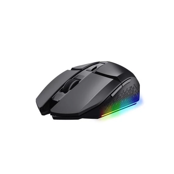 Egér, vezeték nélküli, optikai, gaming, LED, TRUST "GXT110 Felox", fekete