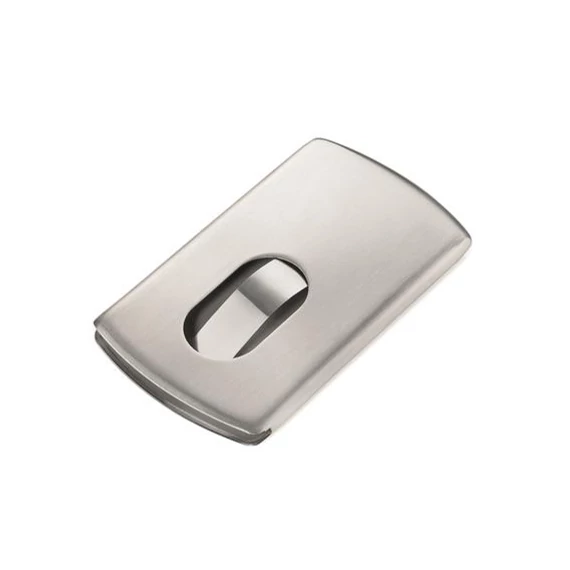 Névjegykártya tartó tárca, fém, 12 db-os, TROIKA "Slide" Névjegykártya tartó tárca, fém, 12 db-os, TROIKA "Slide"