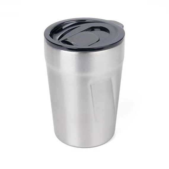 Termoszbögre, 300 ml, rozsdamentes acél, TROIKA "Cup-uccino", ezüst