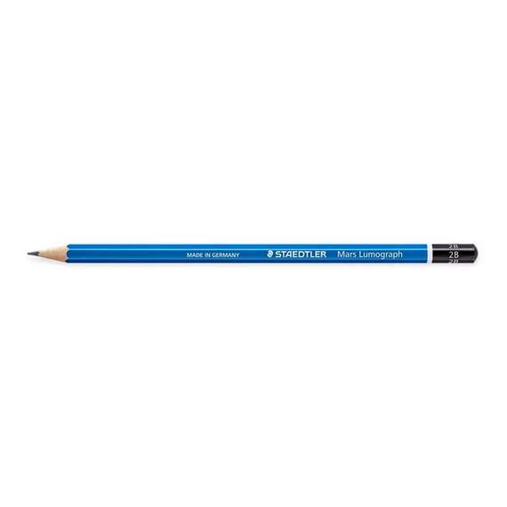 Grafitceruza, 2B, hatszögletű, STAEDTLER "Mars Lumograph 100"