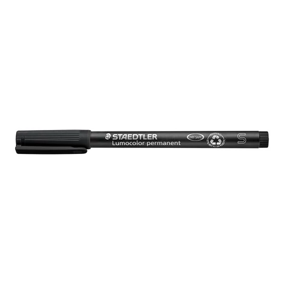 Alkoholos marker, OHP, 0,4 mm, STAEDTLER "Lumocolor® 313 S", fekete Alkoholos marker, OHP, 0,4 mm, STAEDTLER "Lumocolor® 313 S", fekete