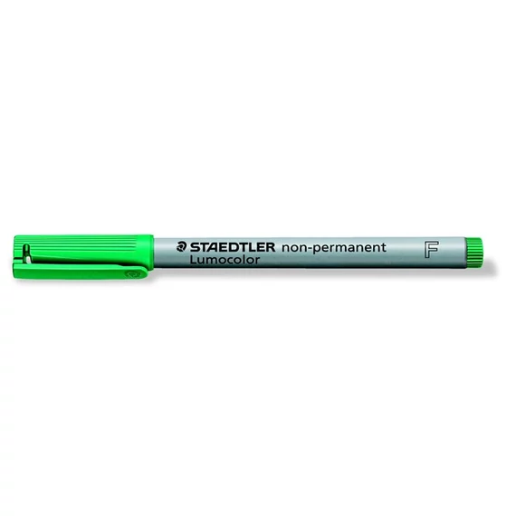 Alkoholmentes marker, OHP, 0,6 mm, STAEDTLER "Lumocolor® 316 F", zöld