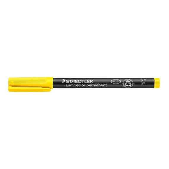 Alkoholos marker, OHP, 1 mm, STAEDTLER "Lumocolor® 317 M", sárga