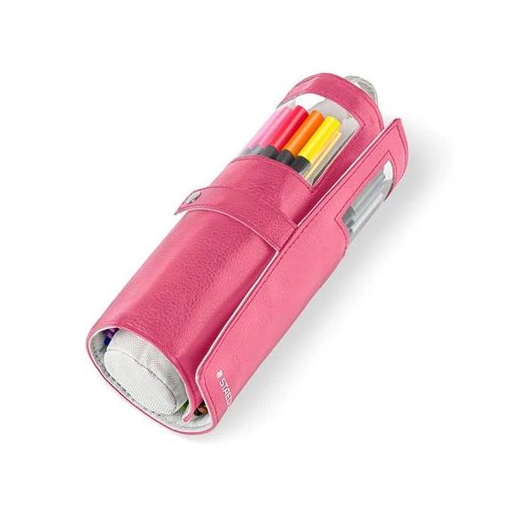 Tűfilc készlet feltekerhető tolltartóban vegyes színekben, 0,3 mm, STAEDTLER "Triplus® 334", 20 különböző szín