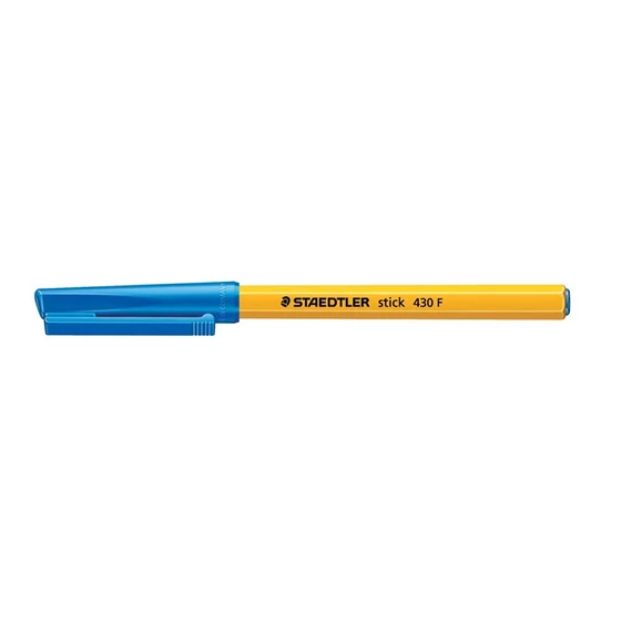 Golyóstoll, 0,3 mm, kupakos, STAEDTLER "Stick 430 F", kék Golyóstoll, 0,3 mm, kupakos, STAEDTLER "Stick 430 F", kék