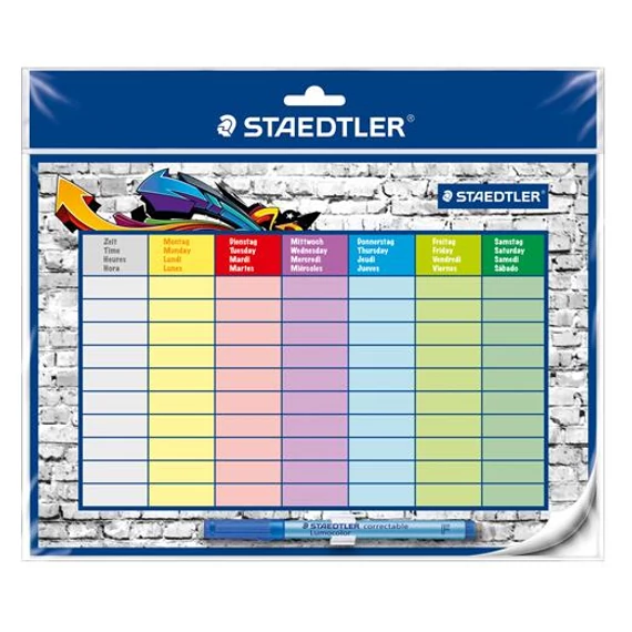 Órarend, törölhető, öntapadós, STAEDTLER "641 SP2"