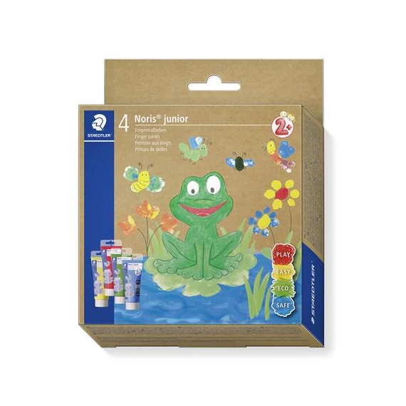 Ujjfesték, STAEDTLER "Noris Junior 881", 4 különböző szín