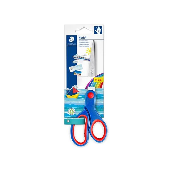 Olló, hobbi, 21 cm, STAEDTLER "Noris® 965", kék