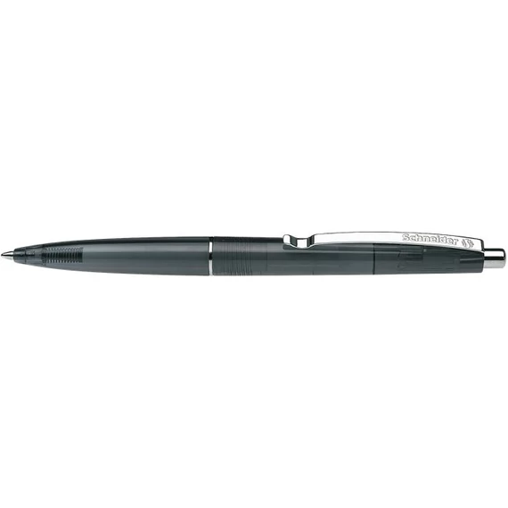 Golyóstoll, 0,5 mm, nyomógombos, SCHNEIDER "K20 Icy", fekete, 20 db/csomag