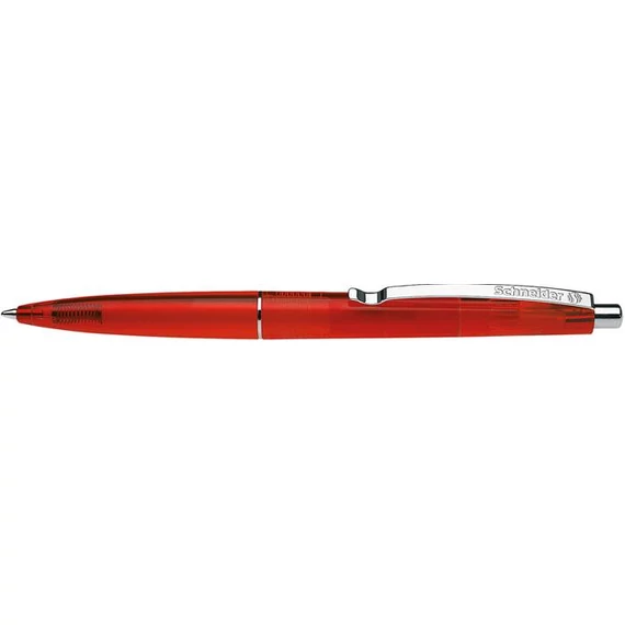Golyóstoll, 0,5 mm, nyomógombos, SCHNEIDER "K20 Icy", piros