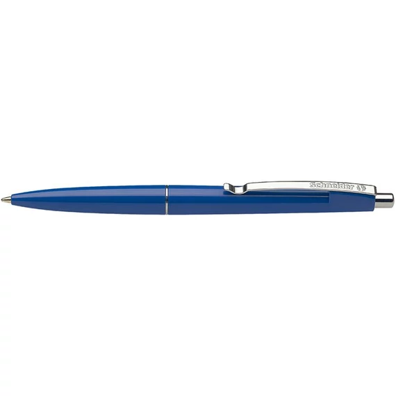 Golyóstoll, 0,5 mm, nyomógombos, SCHNEIDER "Office", kék
