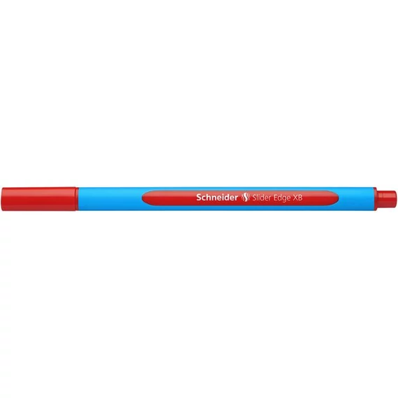 Golyóstoll, 0,7 mm, kupakos, SCHNEIDER "Slider Edge XB", piros