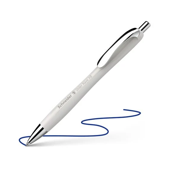 Golyóstoll, 0,7 mm, nyomógombos, SCHNEIDER "Slider Rave XB", ezüst szürke Golyóstoll, 0,7 mm, nyomógombos, SCHNEIDER "Slider Rave XB", ezüst szürke