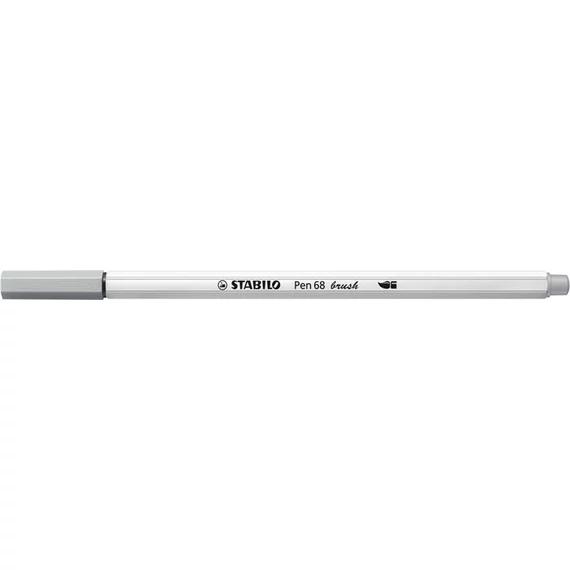 Ecsetirón, STABILO "Pen 68 brush", középszürke