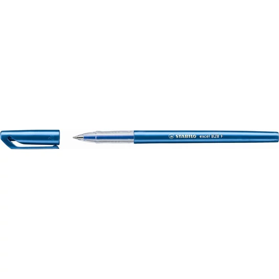 Golyóstoll, 0,38 mm, kupakos, STABILO "Excel", kék, 10 db/csomag