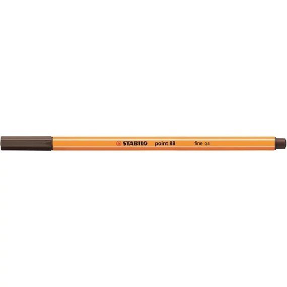 Tűfilc, 0,4 mm, STABILO "Point 88", umbrabarna