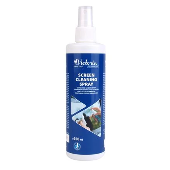 Tisztítófolyadék, képernyőhöz, antisztatikus, pumpás, 250 ml, VICTORIA TECHNOLOGY