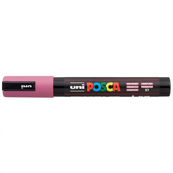 Dekormarker, 1,8-2,5 mm, UNI "Posca PC-5M", málna