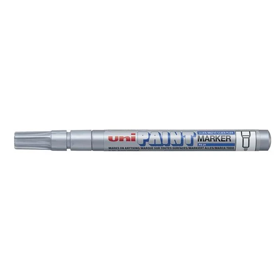 Lakkmarker, 0,8-1,2 mm, UNI "PX-21", ezüst Lakkmarker, 0,8-1,2 mm, UNI "PX-21", ezüst