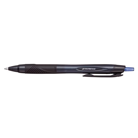 Golyóstoll, 0,35 mm, nyomógombos, fekete tolltest, UNI "SXN-157S Jetstream Sport Eco", kék