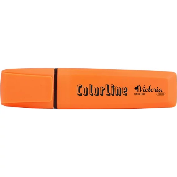 Szövegkiemelő, 1-5 mm, VICTORIA OFFICE, "ColorLine", narancssárga