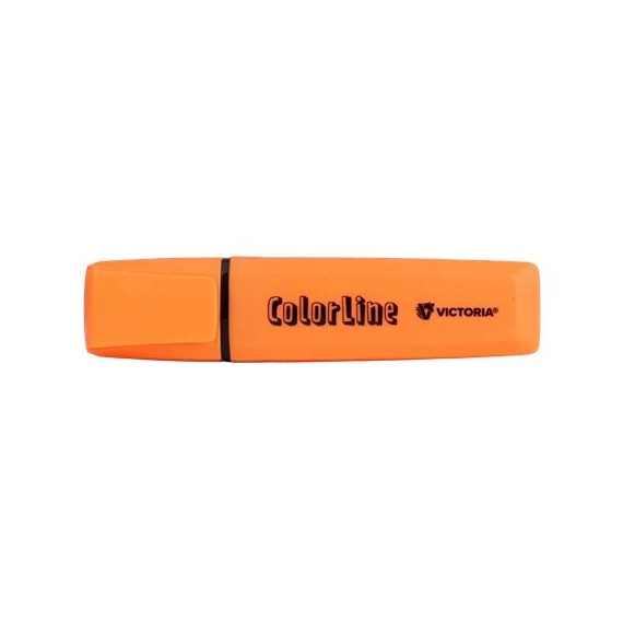 Szövegkiemelő, 1-5 mm, VICTORIA OFFICE, "ColorLine", narancssárga