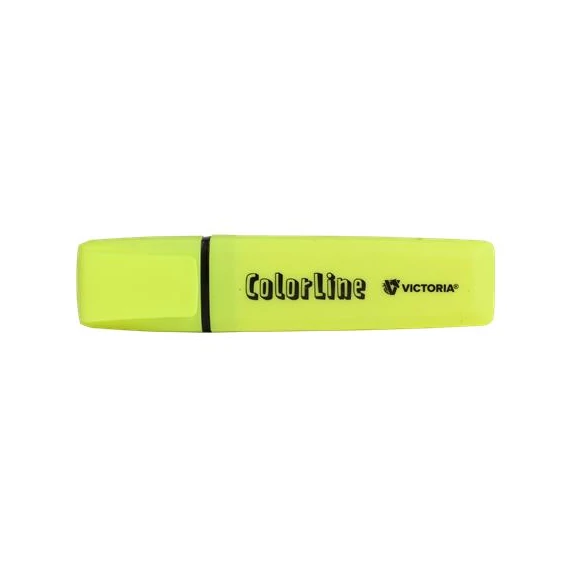 Szövegkiemelő, 1-5 mm, VICTORIA OFFICE, "ColorLine", sárga