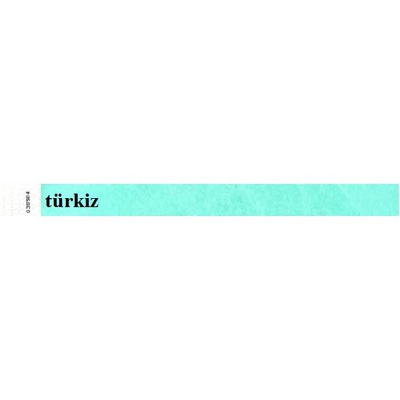 Karszalag, 3/4", tyvek, türkiz