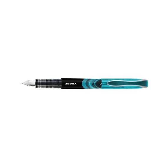 Töltőtoll, 0,6 mm, ZEBRA "Fountain pen", világoskék