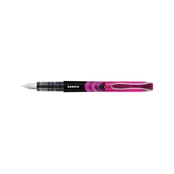 Töltőtoll, 0,6 mm, ZEBRA "Fountain pen", pink