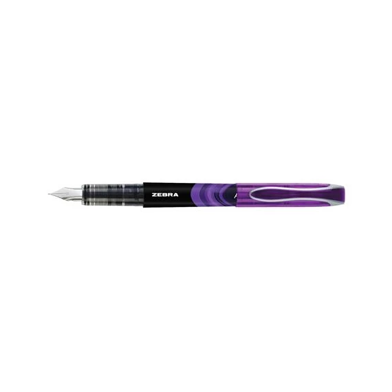 Töltőtoll, 0,6 mm, ZEBRA "Fountain pen", lila