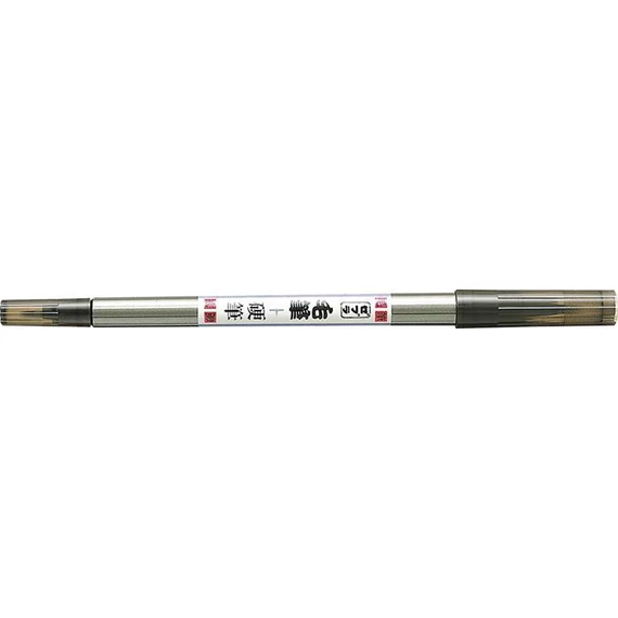 Ecsetirón, kétvégű, ZEBRA "D-502", fekete
