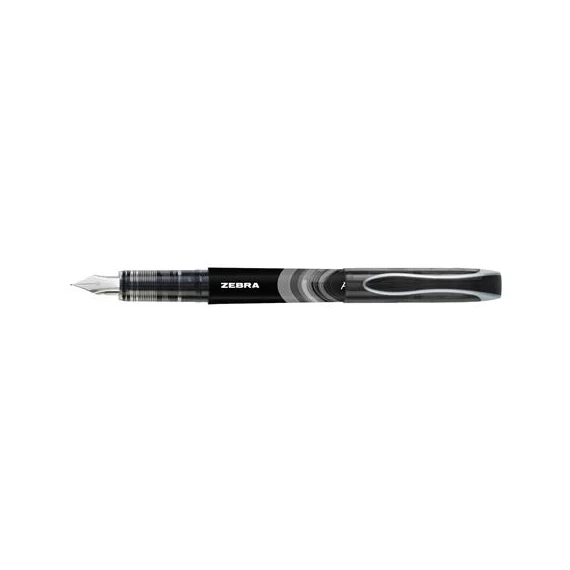 Töltőtoll, 0,6 mm, ZEBRA "Fountain pen", fekete