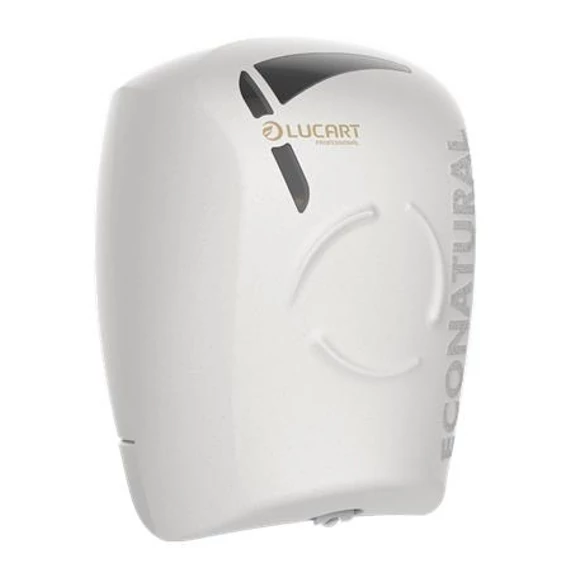 Toalettpapír adagoló, 26,4x20,2x20,2 cm, LUCART "EcoNatural Flow", fehér