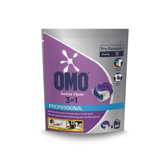 Mosókapszula, 80 db, OMO "Active Clean 3in1"