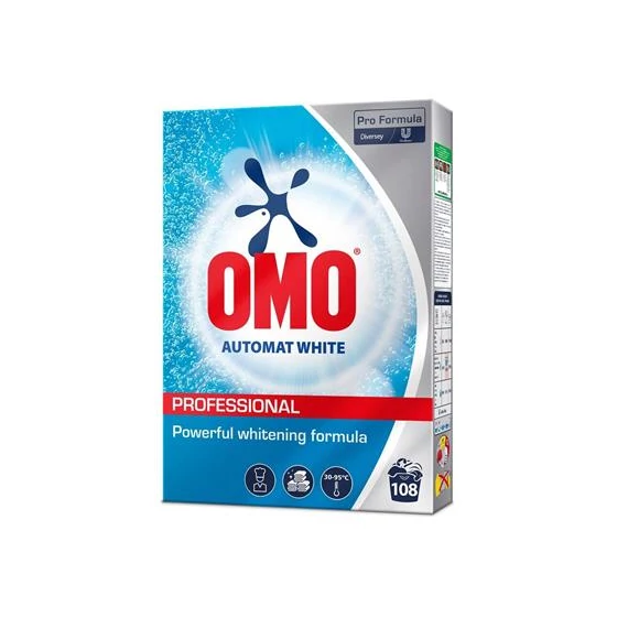 Mosópor, 5,4 kg, OMO "Professional Automat White", fehér ruhákhoz